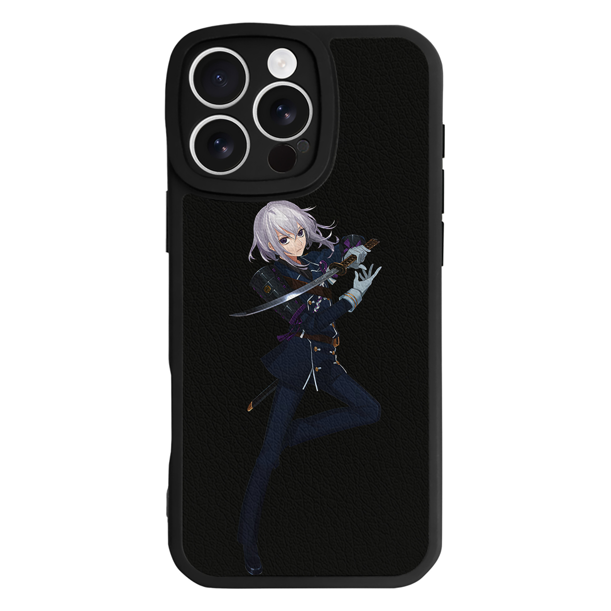 （画像用） 刀剣乱舞 Touken Ranbu 【iPhone 16シリーズ対応】シリコンスマホケース（レザー調） 材質：シリコン